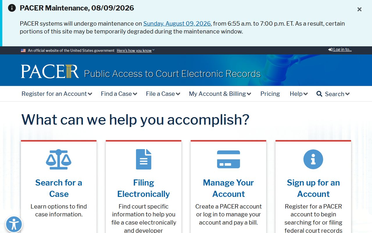 Gillespie County criminal history PACER federal case search